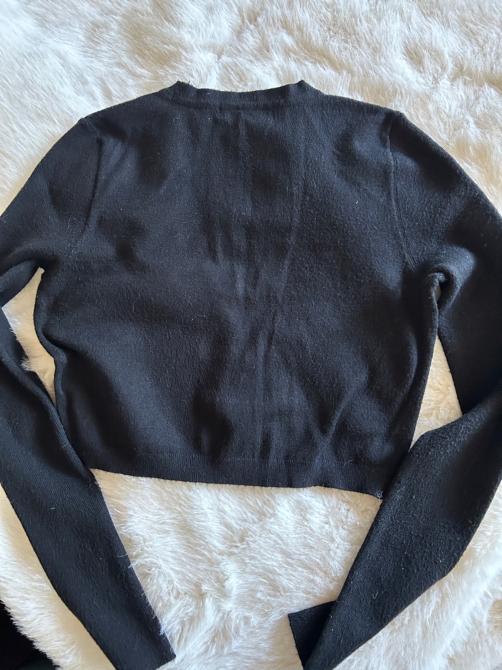 3/$20 Olivia Culpo x INC Cropped Black Sweater S - Picture 3 of 5